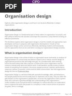 Organisation Design: Incorporated by Royal Charter, Registered Charity No. 1079797