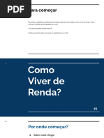 (Módulo 1) - Como Viver de Renda