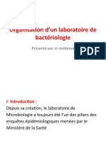 Organisation D'un Laboratoire de Bactériologie