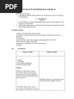 Detailed Lesson Plan in Mathematics Grade 10