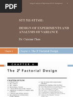 STT 511-STT411: Design of Experiments and Analysis of Variance