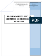 Procedimiento de Uso de Elementos de Protección Personal