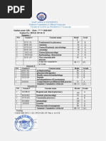 East Africa University Student's Cumulative & Official Transcript Facultv of CLINICAL PHARMACY Transcript