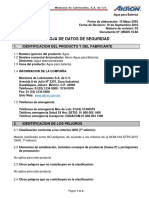 10.60 MSDS Agua Par Baterías (Revisión 03)