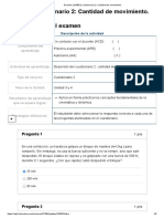 Examen - (AAB01) Cuestionario 2 - Cantidad de Movimiento - FÍSICA