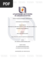 Propuesta de Un Plan Estratégico para Una Microempresa de Preparación de Alimentos