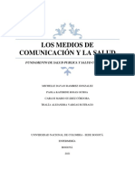 INFORME Medios de Comunicación y Salud