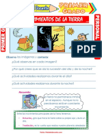 Los Movimientos de La Tierra para Primer Grado de Primaria