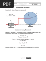 Correction TD Cinématique Du Contact