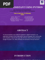 Virtual Assistant Using Python (PR 792) Final