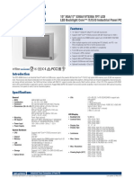 Features: 15" XGA/17" SXGA/19"SXGA TFT LCD LED Backlight Core™ I7/i5/i3 Industrial Panel PC