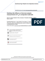 Heating Rate Effects On Thermal Analysis Measurement of T in Composite Materials