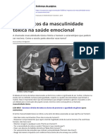 Os Impactos Da Masculinidade Toxica Na Saude Emocionalpdf