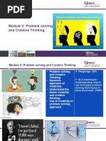 Module 5 - Problem Solving and Creative Thinking