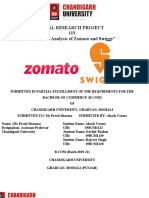 Final Research Project ON "Financial Analysis of Zomato and Swiggy"