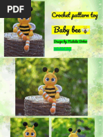 Crochet Pattern Toy: Baby Bee