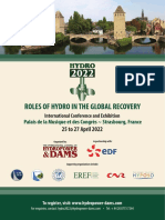 Roles of Hydro in The Global Recovery: 25 To 27 April 2022