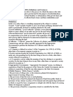 Land Acquisition Act, 1894 (Definitions and Features)