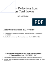 Unit 4 Deductions From Gross Total Income