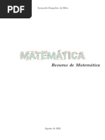 Resumo de Matemática - Latex