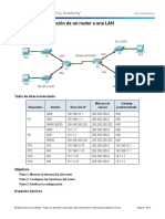 6.4.3.3 Packet Tracer - Connect A Router To A LAN