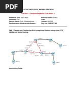 CSE3003 - Computer Networks - Lab Sheet: 7