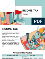 Income Tax: Full PFRS, Prfs For Smes & Pfrs For Ses