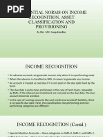 Prudential Norms On Income Recognition, Asset Classification