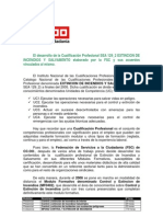 Cualificación Profesional Denominada EXTINCION DE INCENDIOS Y SALVAMENTO