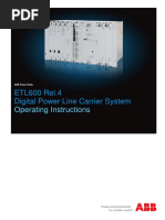 ABB DPLC (Digital Power Line Carrier) ETL 600 R4 Manual