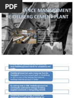 Heidelberg Cement Plant Maintenance Management