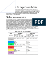 La Prueba de La Perla de Bórax