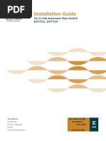 Installation Guide: For S-Link Automatic Main Switch
