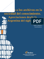 El Acceso A Los Archivos en La Sociedad Del Conocimiento