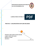 Practica 1 - Aceleración en Un Plano Inclinado