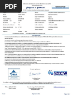 Certificado de Calibración