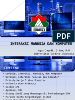 Interaksi Manusia Dan Komputer - Pertemuan 1