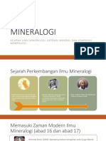 Sejarah Perkembangan Ilmu Mineralogi