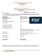 Certificado de Parametros #16-2022