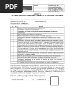 Anexo 02 Declaracion Jurada para Reasignacion