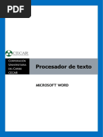 Unidad Ii - Procesador de Textos Microsoft Word