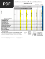 Registro Auxiliar - Raz. Verbal 2022 - 2° Grado