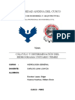 Informe Hidrograma de Temez