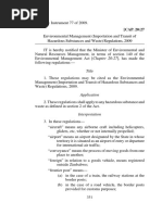 Environmental Management (And Transit of Hazardous Substances and Waste) Regulations, 2009