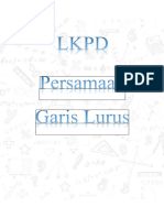 LKPD Persamaan Garis Lurus