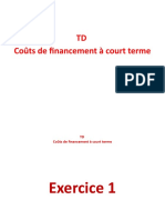 Corrigé TD Couts de Financement Et Placements