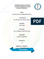 Caso Clínico. Derrame Pleural.