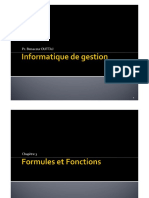 Chapitre 3 Formules Et Fonctions INFORMATIQUE