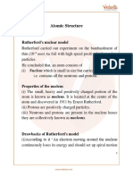 JEE Main Atomic Structure Revision Notes - Free PDF Download