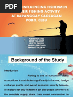 Factors Influencing Fishermen in Their Fishing Activity